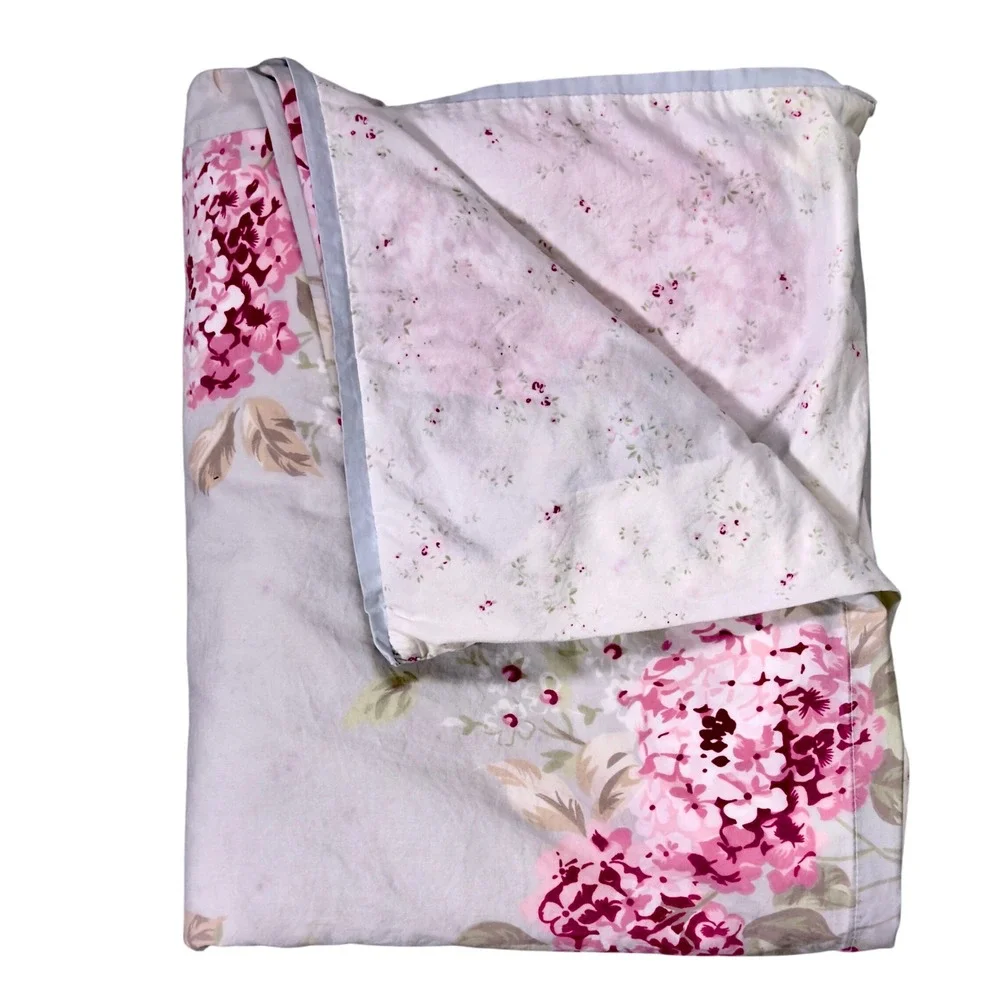 Rachel Ashwell Simply Shabby Chic Belle Hydrangea Blue KING Duvet & Ruffle Shams